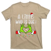 A Little Who Is Due Funny Christmas Pregnancy Announcement T-Shirt