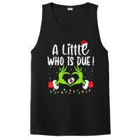 A Little Who Is Due Funny Christmas Pregnancy Announcement Sweatshirt PosiCharge Competitor Tank