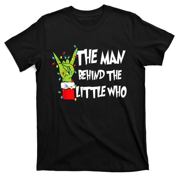 A Little Who Is Due Christmas Pregnancy Couples Matching T-Shirt