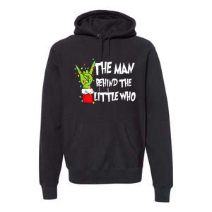 A Little Who Is Due Christmas Pregnancy Couples Matching Premium Hoodie