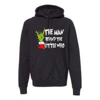 A Little Who Is Due Christmas Pregnancy Couples Matching Premium Hoodie