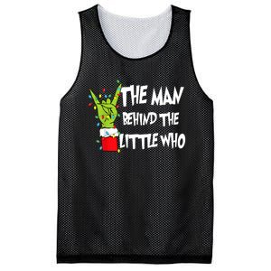 A Little Who Is Due Christmas Pregnancy Couples Matching Mesh Reversible Basketball Jersey Tank