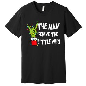 A Little Who Is Due Christmas Pregnancy Couples Matching Premium T-Shirt