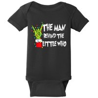 A Little Who Is Due Christmas Pregnancy Couples Matching Baby Bodysuit