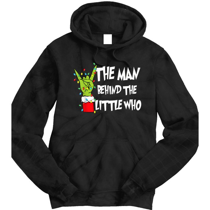 A Little Who Is Due Christmas Pregnancy Couples Matching Tie Dye Hoodie