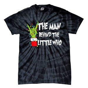 A Little Who Is Due Christmas Pregnancy Couples Matching Tie-Dye T-Shirt