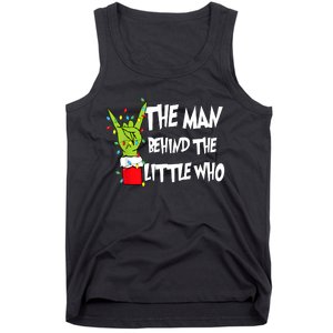 A Little Who Is Due Christmas Pregnancy Couples Matching Tank Top