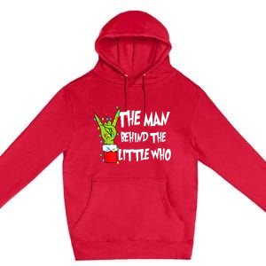 A Little Who Is Due Christmas Pregnancy Couples Matching Premium Pullover Hoodie