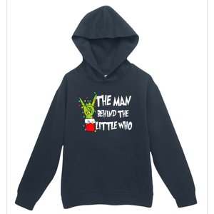 A Little Who Is Due Christmas Pregnancy Couples Matching Urban Pullover Hoodie