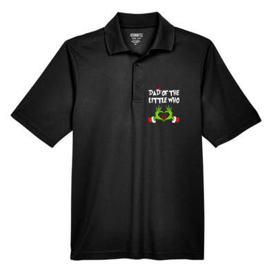 A Little Who Is Due Christmas Pregnancy Couples Matching Men's Origin Performance Pique Polo