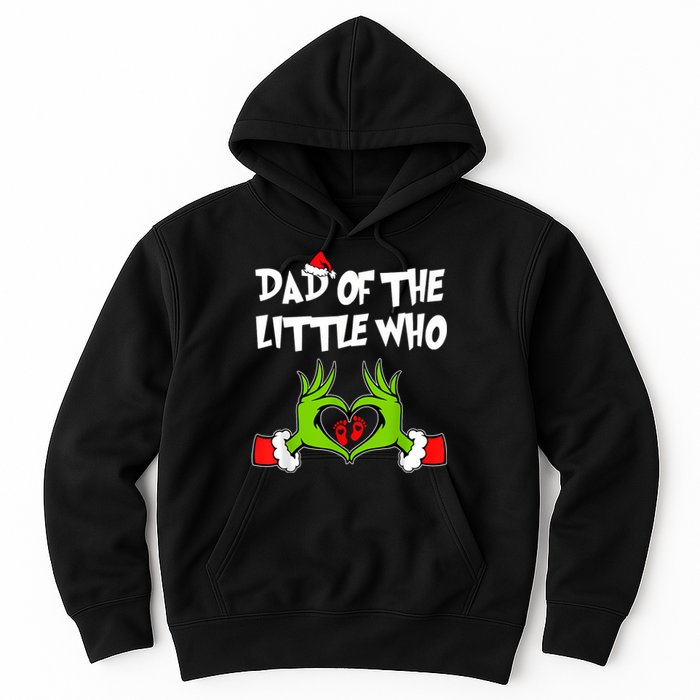 A Little Who Is Due Christmas Pregnancy Couples Matching Hoodie