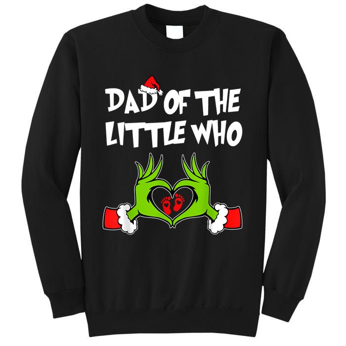 A Little Who Is Due Christmas Pregnancy Couples Matching Sweatshirt