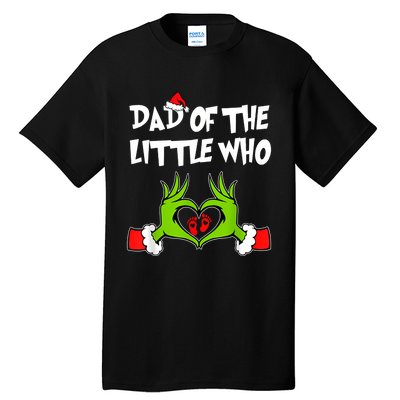 A Little Who Is Due Christmas Pregnancy Couples Matching Tall T-Shirt