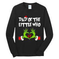 A Little Who Is Due Christmas Pregnancy Couples Matching Tall Long Sleeve T-Shirt