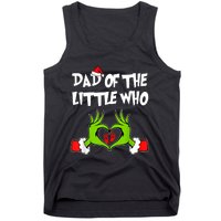 A Little Who Is Due Christmas Pregnancy Couples Matching Tank Top