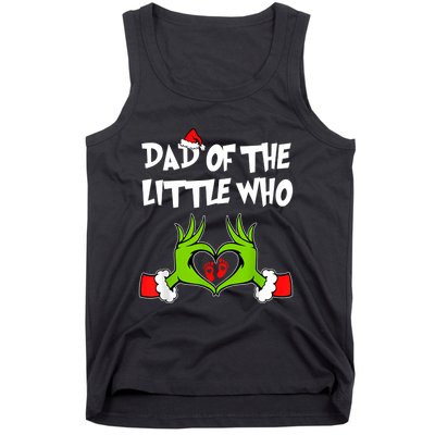 A Little Who Is Due Christmas Pregnancy Couples Matching Tank Top