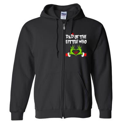 A Little Who Is Due Christmas Pregnancy Couples Matching Full Zip Hoodie