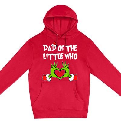 A Little Who Is Due Christmas Pregnancy Couples Matching Premium Pullover Hoodie