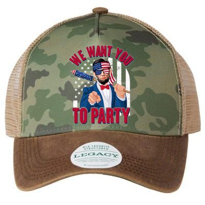 Abraham Lincoln We Want You To Party Legacy Tie Dye Trucker Hat