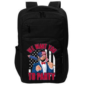 Abraham Lincoln We Want You To Party Impact Tech Backpack