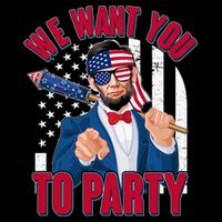 Abraham Lincoln We Want You To Party Bucket Hat