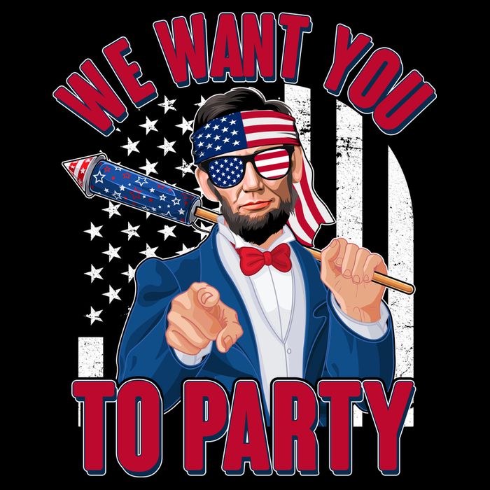 Abraham Lincoln We Want You To Party Bucket Hat