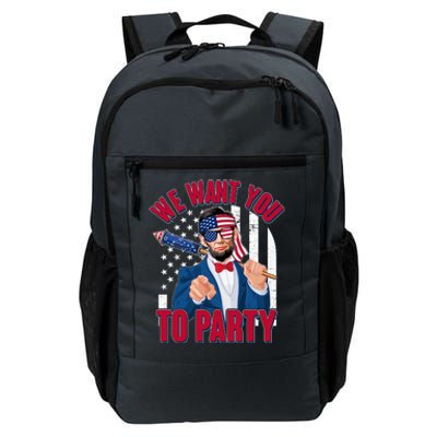 Abraham Lincoln We Want You To Party Daily Commute Backpack