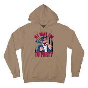 Abraham Lincoln We Want You To Party Hoodie