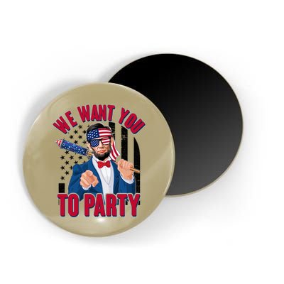 Abraham Lincoln We Want You To Party Magnet