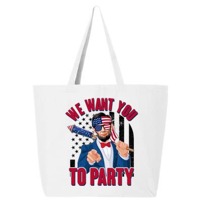 Abraham Lincoln We Want You To Party 25L Jumbo Tote