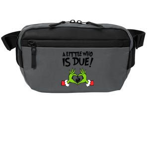 A Little Who Is Due Christmas Pregnancy Crossbody Pack