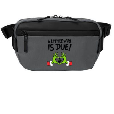 A Little Who Is Due Christmas Pregnancy Crossbody Pack