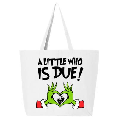 A Little Who Is Due Christmas Pregnancy 25L Jumbo Tote