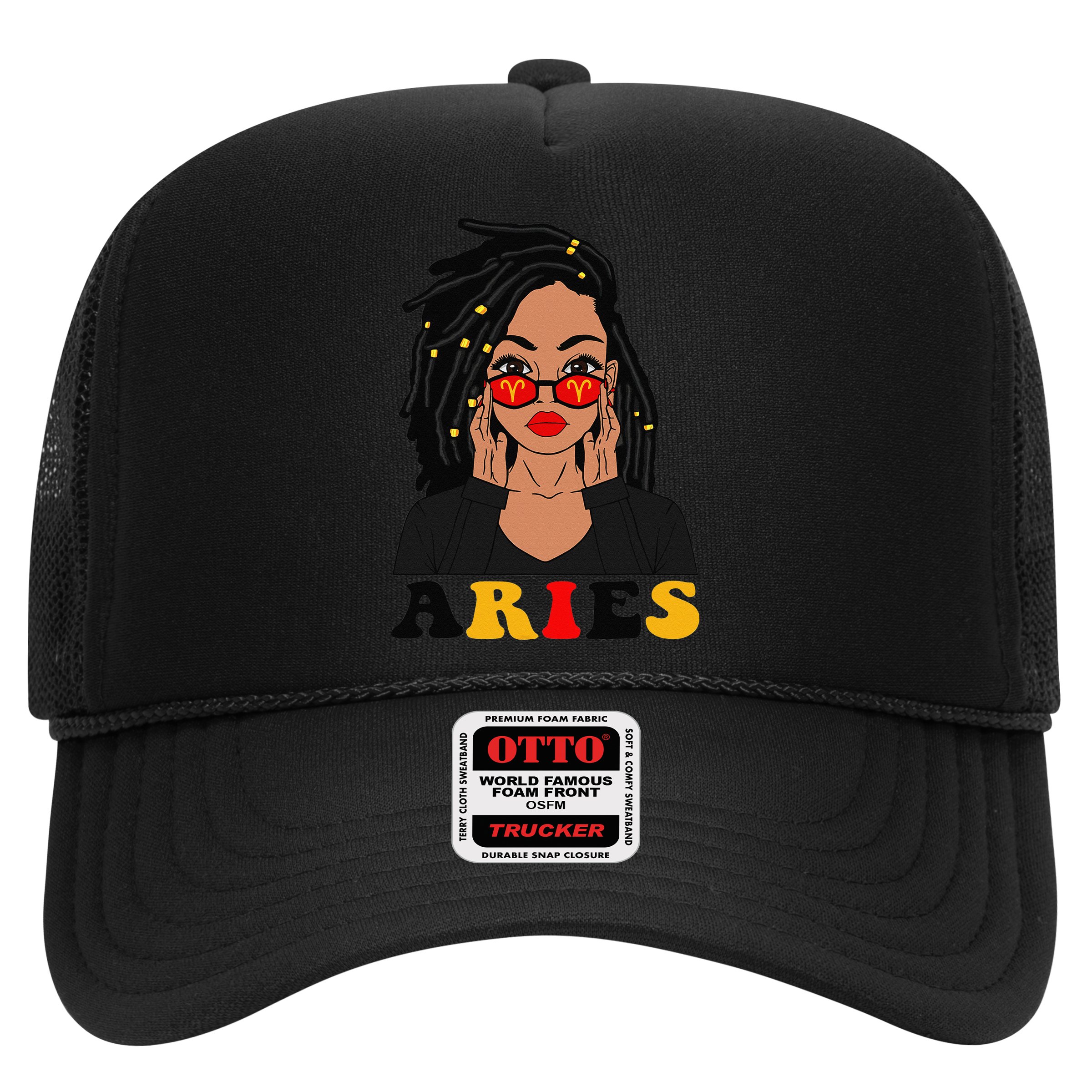 Aries Loc'd Woman Zodiac Signs Birthday Hat