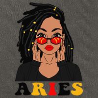 Aries Loc'd Woman Zodiac Signs Birthday Cotton Canvas Backpack