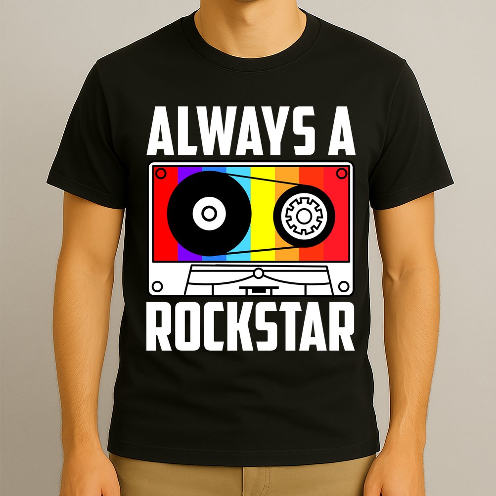 Always A Rockstar Vintage Casette T-Shirt