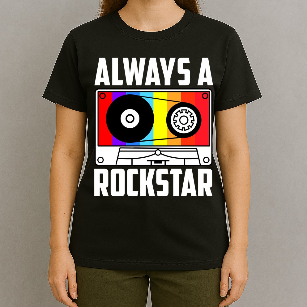 Always A Rockstar Vintage Casette T-Shirt