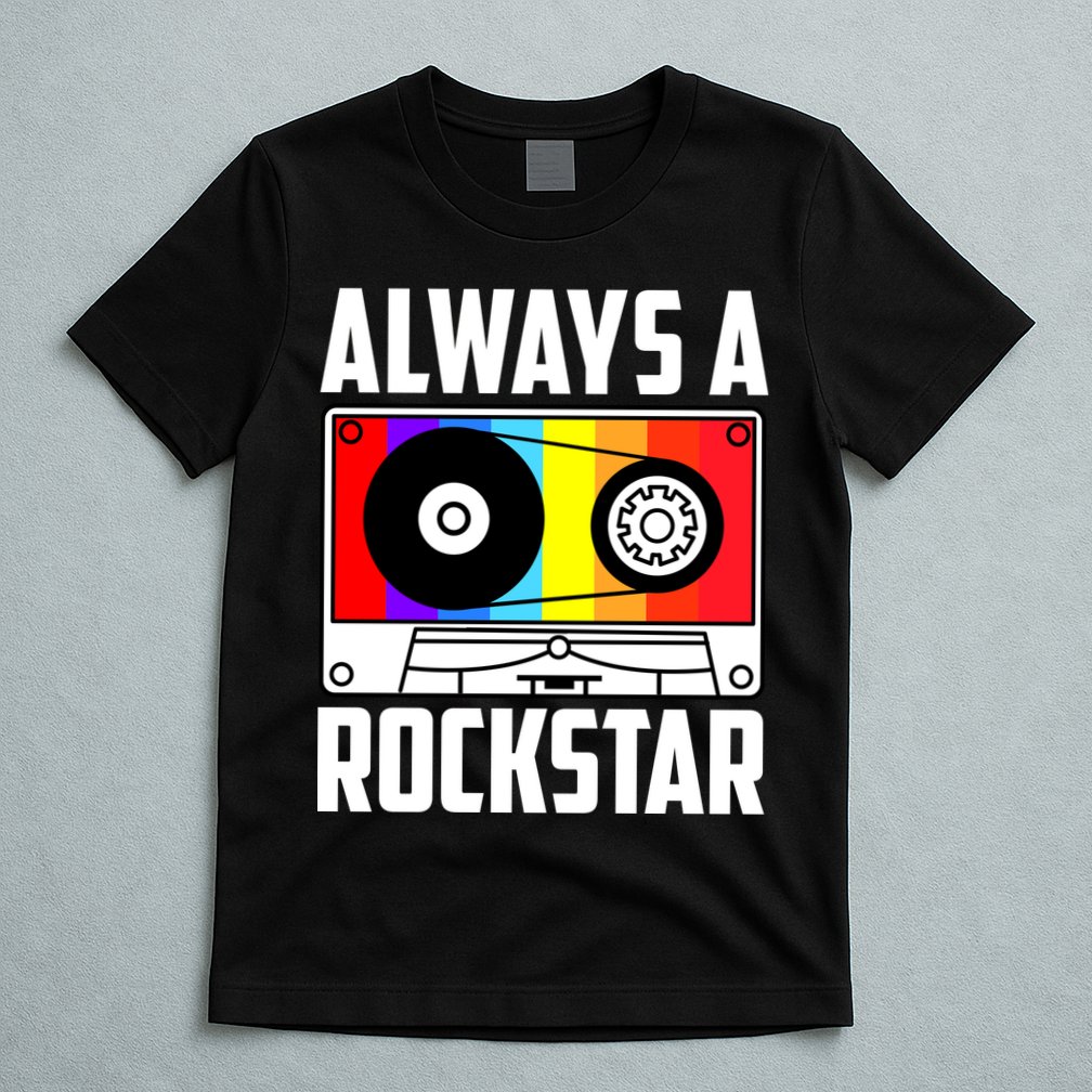 Always A Rockstar Vintage Casette T-Shirt