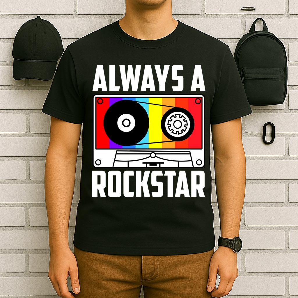 Always A Rockstar Vintage Casette T-Shirt