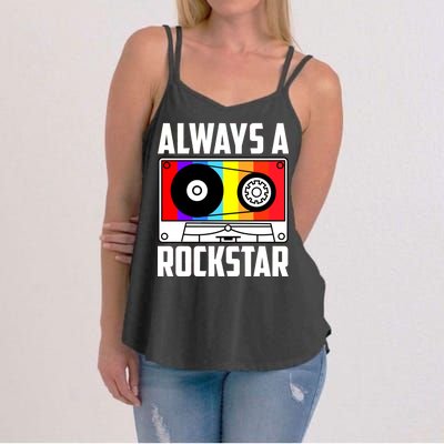 Always A Rockstar Vintage Casette Women's Strappy Tank