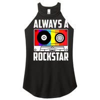 Always A Rockstar Vintage Casette Women’s Perfect Tri Rocker Tank