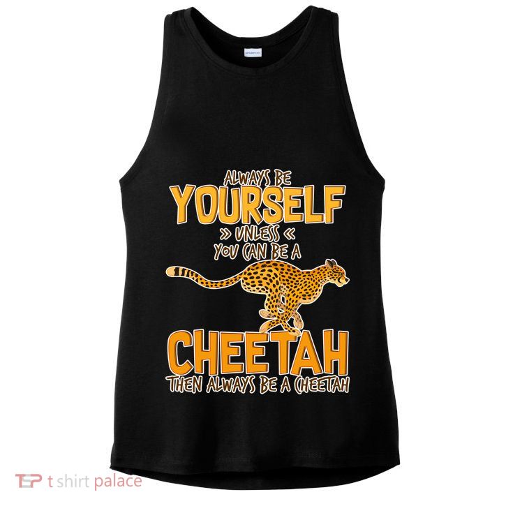 Always Be A Cheetah Ladies PosiCharge Tri-Blend Wicking Tank