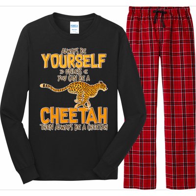 Always Be A Cheetah Long Sleeve Pajama Set