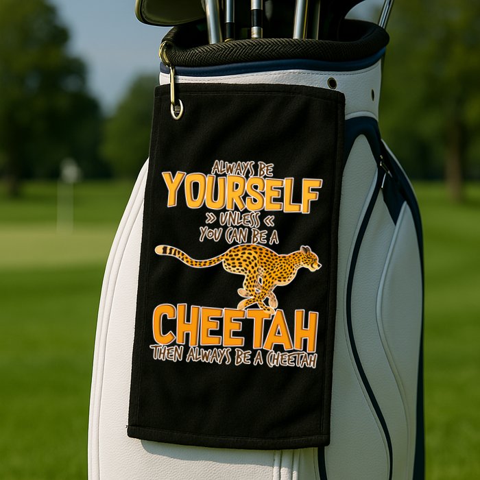 Always Be A Cheetah Golf Towel