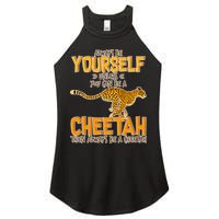 Always Be A Cheetah Women's Perfect Tri Rocker Tank