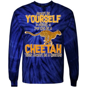 Always Be A Cheetah Tie-Dye Long Sleeve Shirt