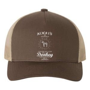 Always Be A Donkey Yupoong Adult 5-Panel Trucker Hat