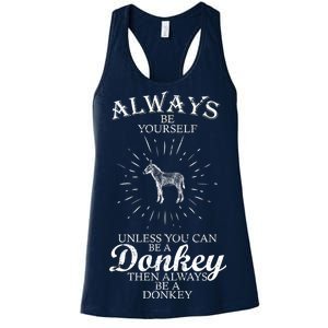 Always Be A Donkey Women's Racerback Tank