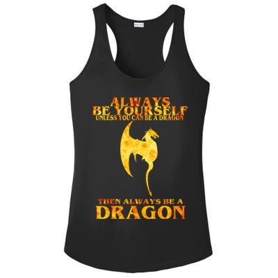 Always Be A Dragon Ladies PosiCharge Competitor Racerback Tank