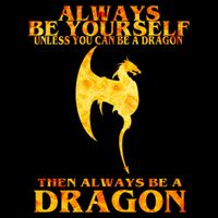 Always Be A Dragon Short Acrylic Beanie